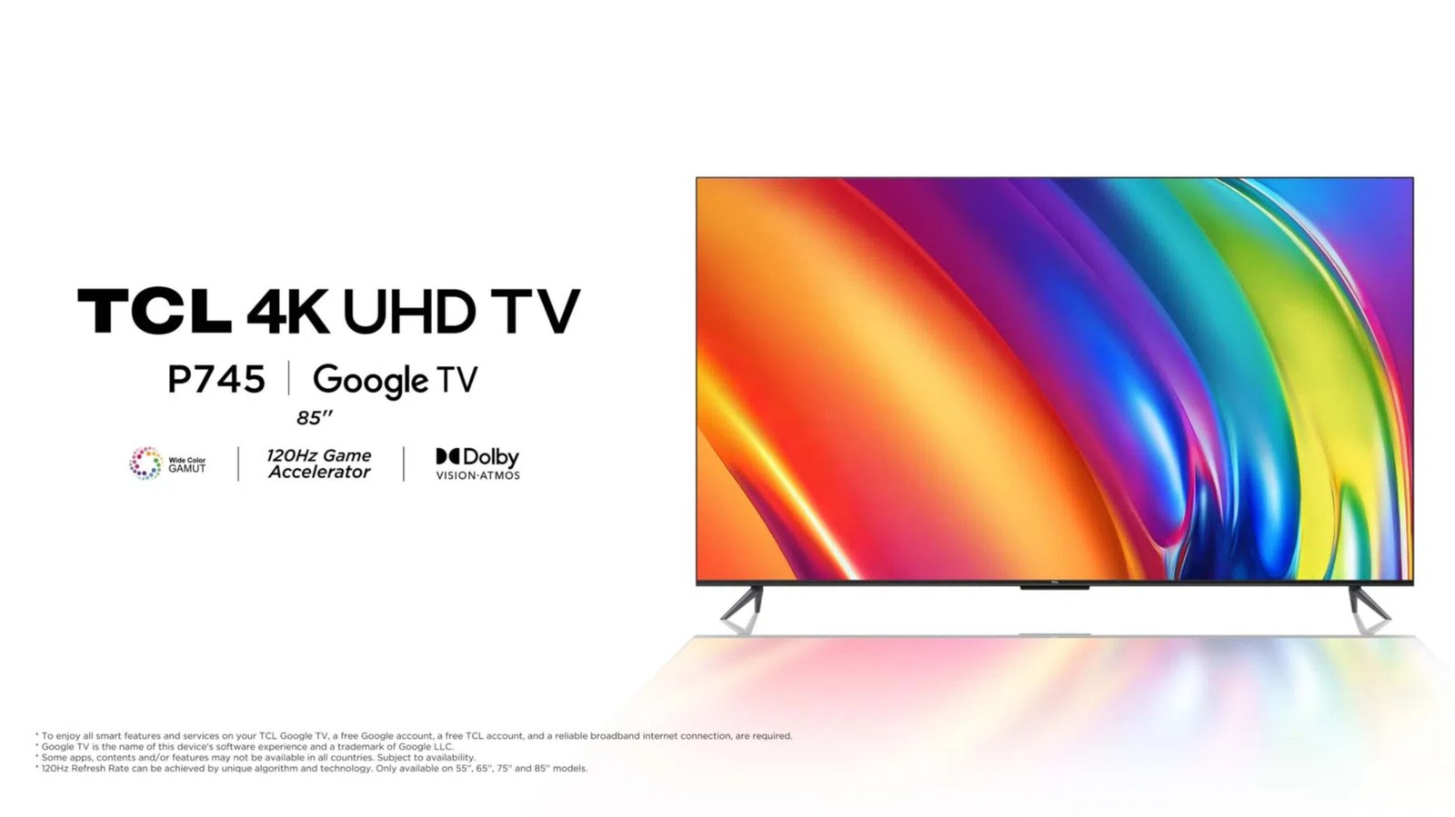133G TELEVISOR 85P745 TCL CBU